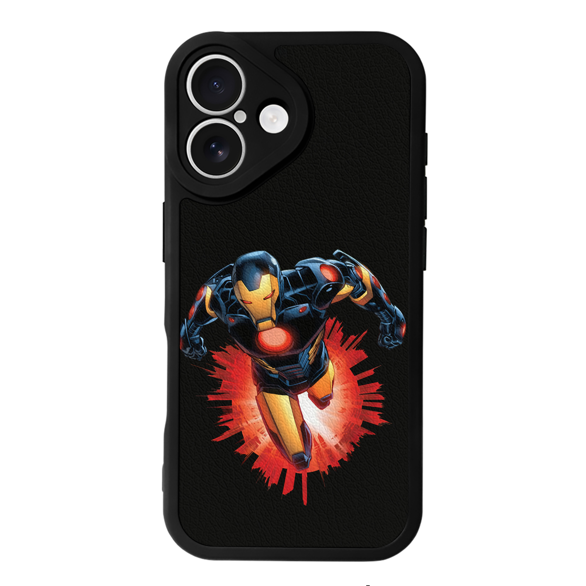 （画像用） アベンジャーズ The Avengers 【iPhone 16シリーズ対応】シリコンスマホケース（レザー調） 材質：シリコン